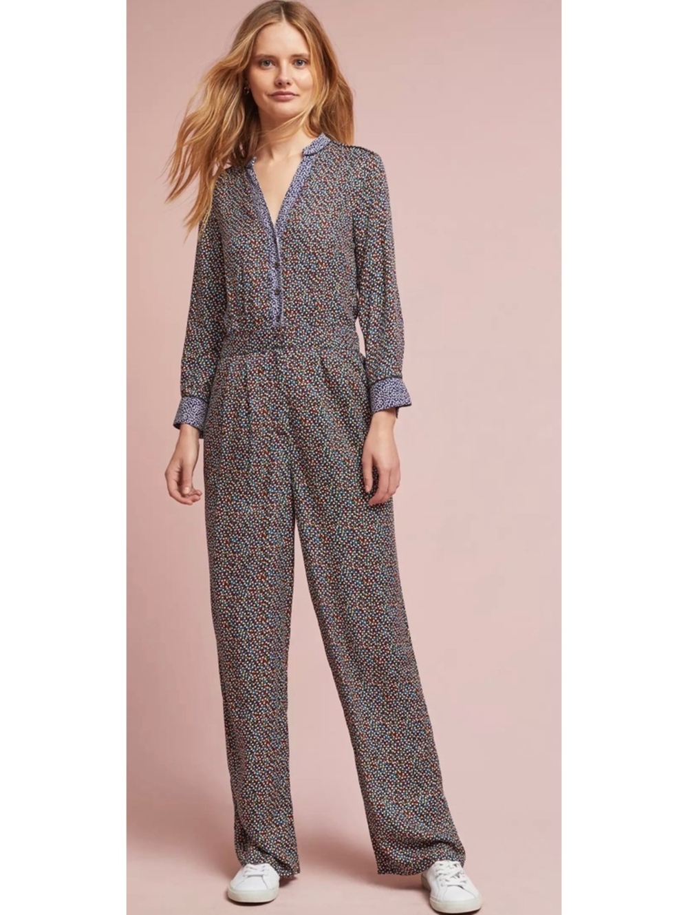 Anthropologie Ett:Twa Christene Jumpsuit Sz 2 Dopamine